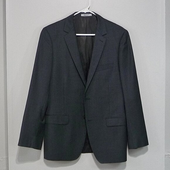 DKNY BLAZER SUIT JACKET WOOL SIZE 40R - Picture 1 of 14
